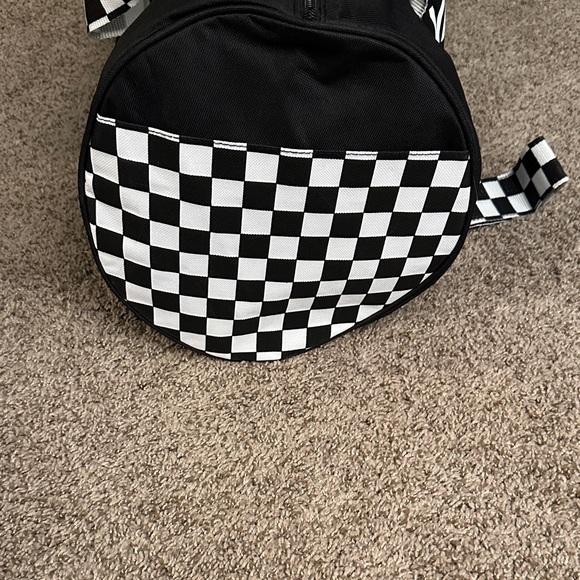 Vans Black Duffel Bag with Checkered Accents - Picture 5 of 13